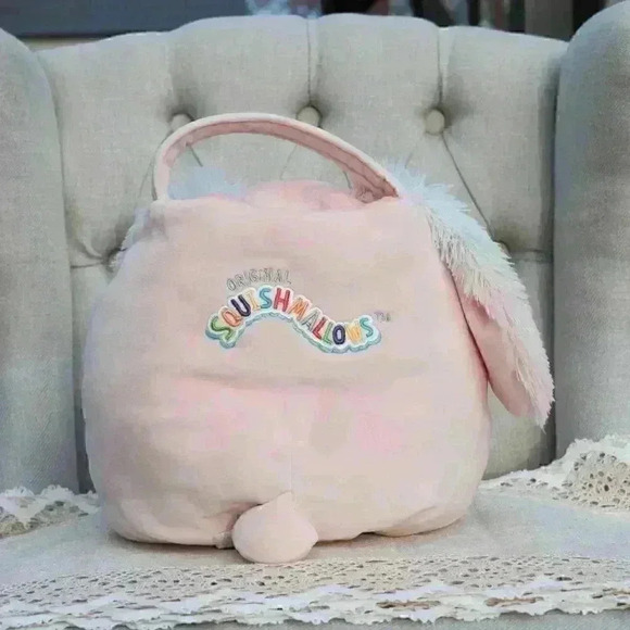 Squishmallows 10" Bop the Bunny Easter Basket Pail - Picture 4 of 9